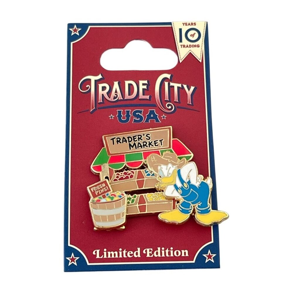 Disney 2010 Trade City USA Trader's Market Donald Duck Limited Edition Pin